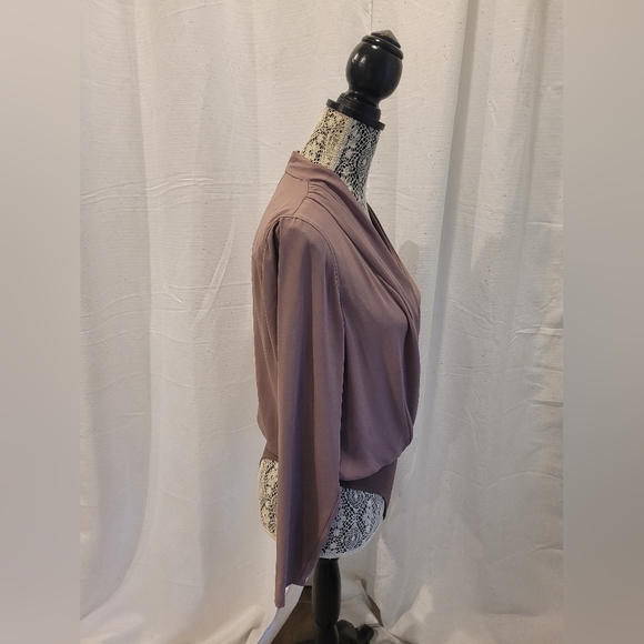 Aritzia Babaton Ambrose Bodysuit Shadow Mauve Size Small - Picture 5 of 12